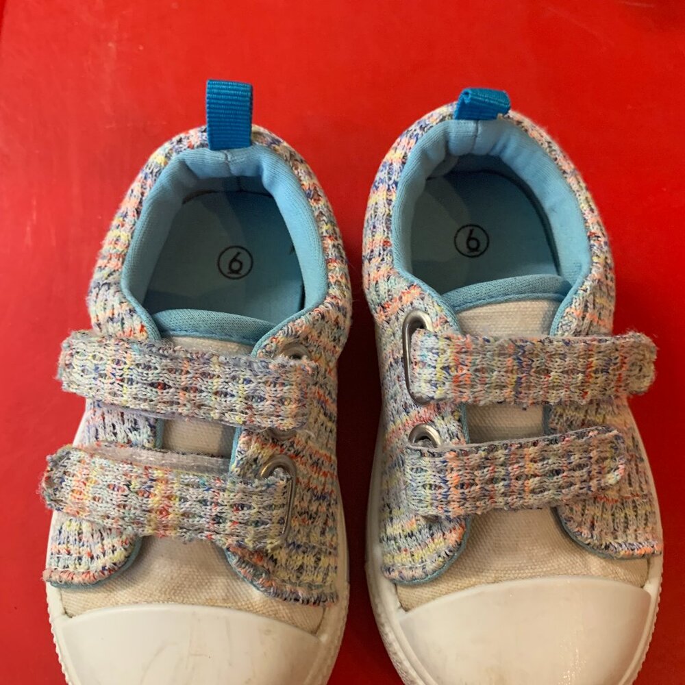 Toddler Girl's  Size 6 Pink & Blue Shoes